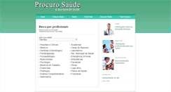 Desktop Screenshot of procuresaude.com