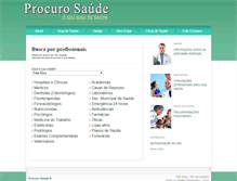 Tablet Screenshot of procuresaude.com